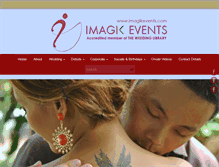 Tablet Screenshot of imagikevents.com